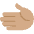 Leftwards Hand Medium Skin Tone Emoji from Twemoji Set