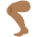 Leg Medium Dark Skin Tone Emoji from Twemoji Set