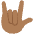 Love You Gesture Medium Dark Skin Tone Emoji from Twemoji Set