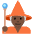 Mage Dark Skin Tone Emoji from Twemoji Set