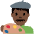 Man Artist Dark Skin Tone Emoji from Twemoji Set
