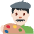 Man Artist Light Skin Tone Emoji from Twemoji Set