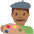 Man Artist Medium Dark Skin Tone Emoji from Twemoji Set