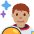 Man Astronaut Medium Skin Tone Emoji from Twemoji Set