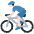 Man Biking Light Skin Tone Emoji from Twemoji Set