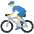 Man Biking Medium Light Skin Tone Emoji from Twemoji Set