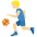 Man Bouncing Ball Medium Light Skin Tone Emoji from Twemoji Set