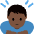 Man Bowing Dark Skin Tone Emoji from Twemoji Set