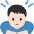 Man Bowing Light Skin Tone Emoji from Twemoji Set