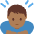 Man Bowing Medium Dark Skin Tone Emoji from Twemoji Set