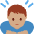 Man Bowing Medium Skin Tone Emoji from Twemoji Set