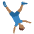 Man Cartwheeling Medium Dark Skin Tone Emoji from Twemoji Set