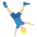 Man Cartwheeling Medium Light Skin Tone Emoji from Twemoji Set