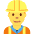 Man Construction Worker Emoji from Twemoji Set