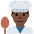 Man Cook Dark Skin Tone Emoji from Twemoji Set
