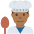 Man Cook Medium Dark Skin Tone Emoji from Twemoji Set