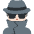 Man Detective Light Skin Tone Emoji from Twemoji Set