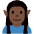 Man Elf Dark Skin Tone Emoji from Twemoji Set