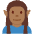 Man Elf Medium Dark Skin Tone Emoji from Twemoji Set