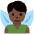 Man Fairy Dark Skin Tone Emoji from Twemoji Set