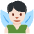 Man Fairy Light Skin Tone Emoji from Twemoji Set
