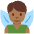 Man Fairy Medium Dark Skin Tone Emoji from Twemoji Set