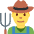 Man Farmer Emoji from Twemoji Set