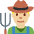 Man Farmer Medium Light Skin Tone Emoji from Twemoji Set
