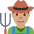 Man Farmer Medium Skin Tone Emoji from Twemoji Set