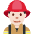 Man Firefighter Light Skin Tone Emoji from Twemoji Set