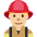 Man Firefighter Medium Light Skin Tone Emoji from Twemoji Set
