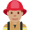 Man Firefighter Medium Skin Tone Emoji from Twemoji Set