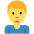 Man Frowning Emoji from Twemoji Set
