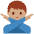 Man Gesturing No Medium Skin Tone Emoji from Twemoji Set