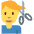 Man Getting Haircut Emoji from Twemoji Set