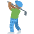 Man Golfing Medium Dark Skin Tone Emoji from Twemoji Set