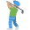 Man Golfing Medium Skin Tone Emoji from Twemoji Set