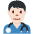 Man Health Worker Light Skin Tone Emoji from Twemoji Set
