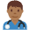 Man Health Worker Medium Dark Skin Tone Emoji from Twemoji Set