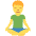 Man In Lotus Position Emoji from Twemoji Set