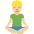 Man In Lotus Position Medium Light Skin Tone Emoji from Twemoji Set