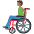Man In Manual Wheelchair Medium Dark Skin Tone Emoji from Twemoji Set