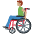 Man In Manual Wheelchair Medium Skin Tone Emoji from Twemoji Set