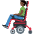 Man In Motorized Wheelchair Dark Skin Tone Emoji from Twemoji Set