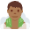 Man In Steamy Room Medium Dark Skin Tone Emoji from Twemoji Set