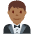 Man In Tuxedo Medium Dark Skin Tone Emoji from Twemoji Set