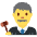 Man Judge Emoji from Twemoji Set