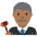 Man Judge Medium Dark Skin Tone Emoji from Twemoji Set