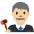 Man Judge Medium Light Skin Tone Emoji from Twemoji Set