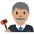 Man Judge Medium Skin Tone Emoji from Twemoji Set